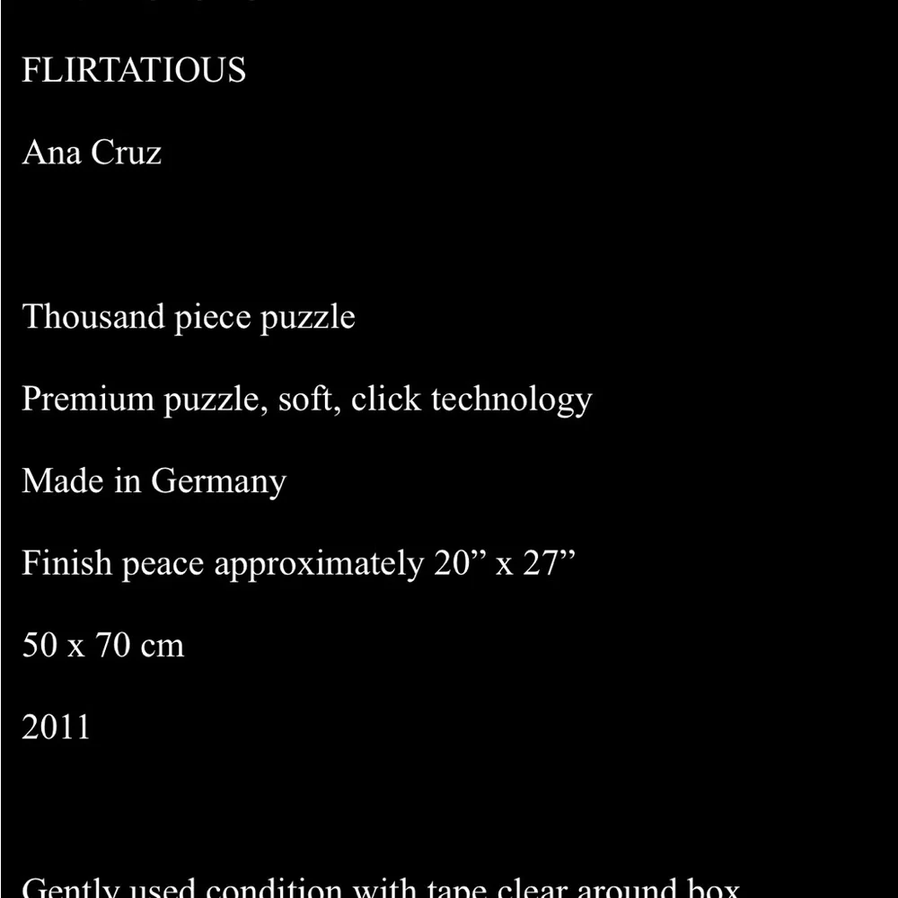 Ravensburger Flirtatious Puzzle - Mysterious Black and Purple